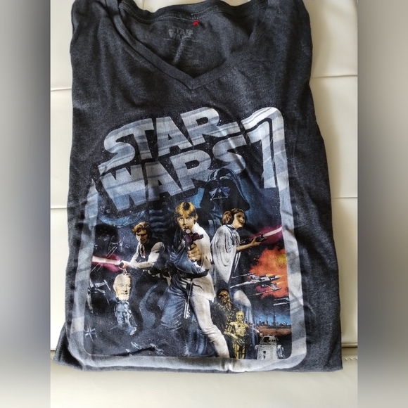 Star Wars V Neck Graphic T shirt - Picture 3 of 6
